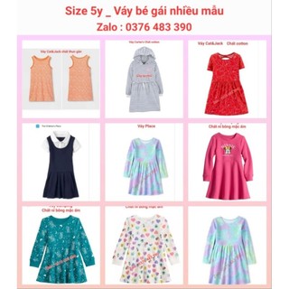 Size 5y _ Váy bé gái xuất dư nhiều mẫu