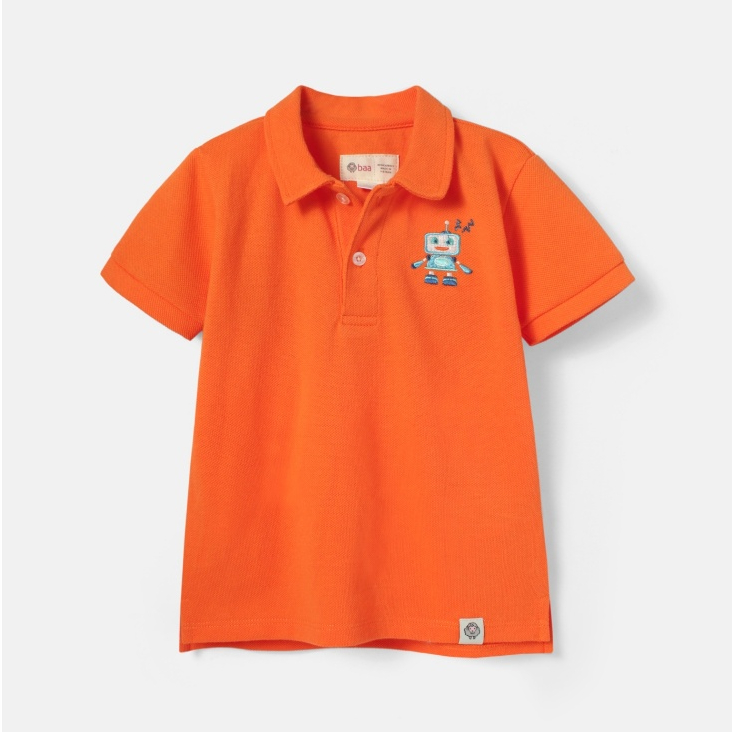 Áo polo bé trai thêu họa tiết biển từ 18 tháng - 7 tuổi, áo ngắn tay thêu tàu cho bé Baa Baby - B-BT-PL04N