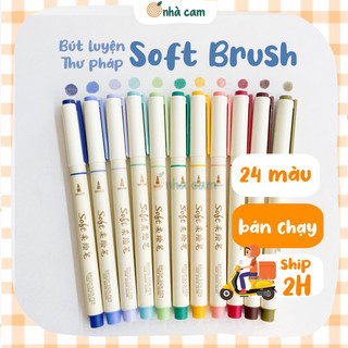 1 Cây Màu Basic Bút viết thư pháp Soft Brush Sign Pen Nhà Cam