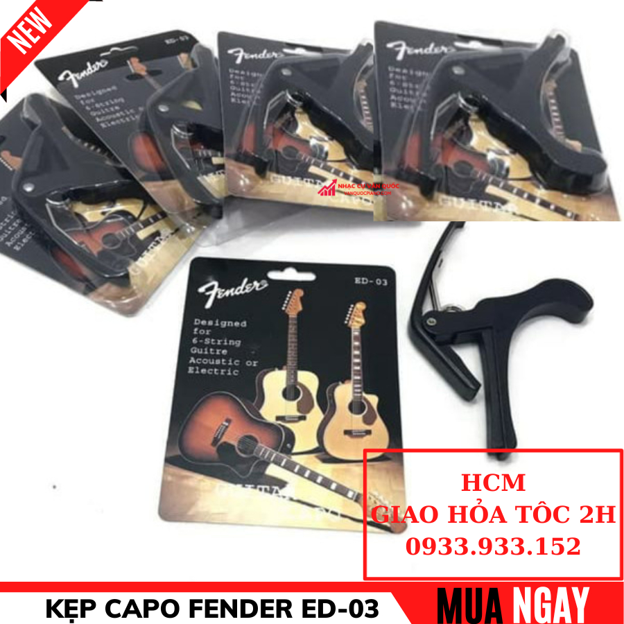 Capo Fender Cho Đàn Guitar Acoustic