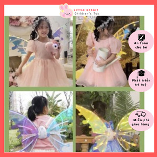 Đôi cánh điện tử có đèn và nhạc phát sáng-quà tặng bé gái, halloween- littlebear