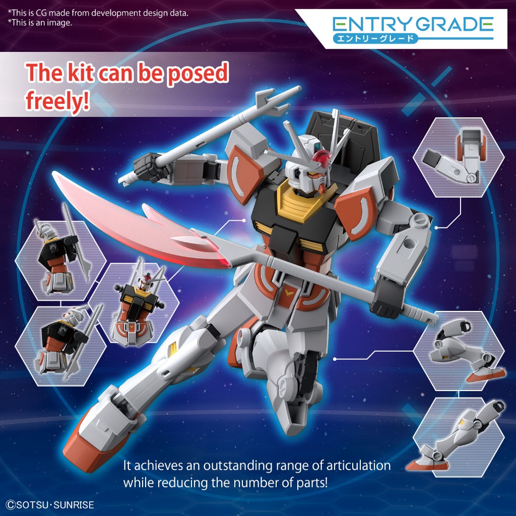 Mô hình lắp ráp Gundam Bandai EG / Entry Grade 1/144 Gundam Build Metaverse - Lah Gundam