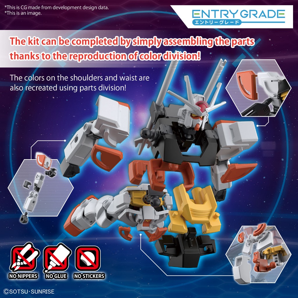 Mô hình lắp ráp Gundam Bandai EG / Entry Grade 1/144 Gundam Build Metaverse - Lah Gundam