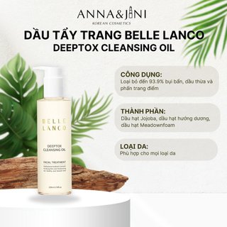 DẦU TẨY TRANG BELLE LANCO - DEEPTOX CLEANSING OIL