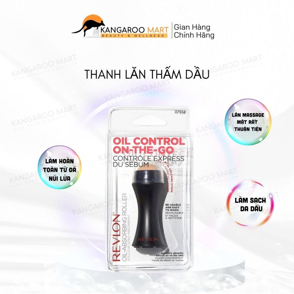 Thanh lăn hút dầu đá núi lửa Revlon Oil Control On The Go - Kangaroo Mart Top Vitamins