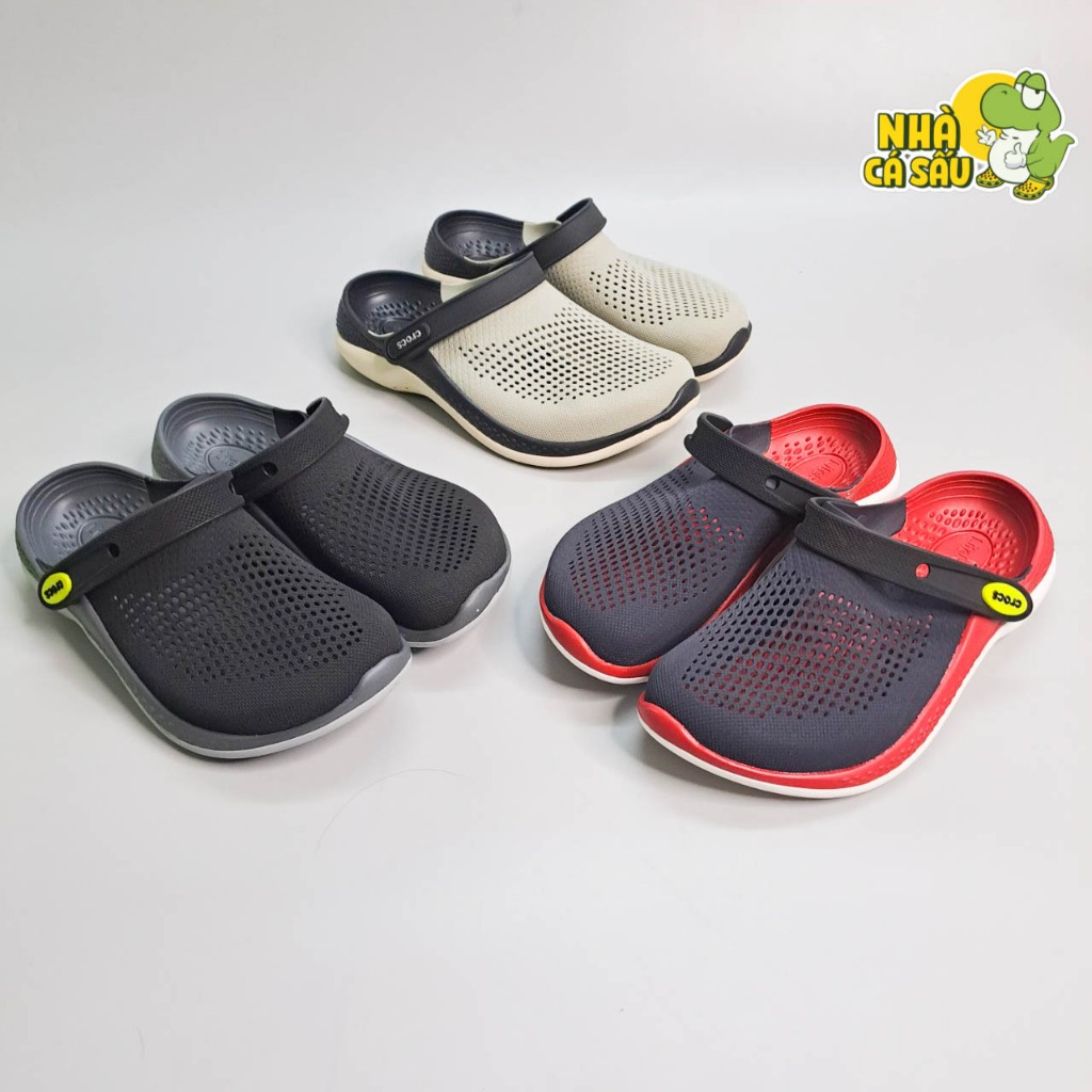 Dép cross literide 360 clogs unisex chính hãng xuất dư made in VN, dép sục cross literide 360 chính hãng nam nữ Nhacasau