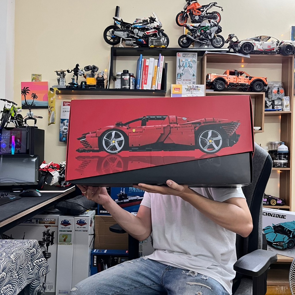 Mô Hình Lắp Ráp Technic | Siêu Xe Ferrari DAYTONA SP3, Mô Hình technic tỷ lệ 1:8 3778 PCS | BẢN ĐẸP CHI TIẾT