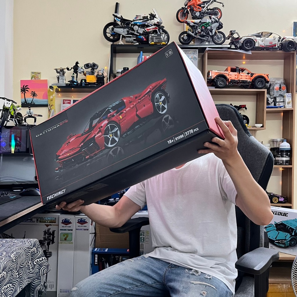 Mô Hình Lắp Ráp Technic | Siêu Xe Ferrari DAYTONA SP3, Mô Hình technic tỷ lệ 1:8 3778 PCS | BẢN ĐẸP CHI TIẾT