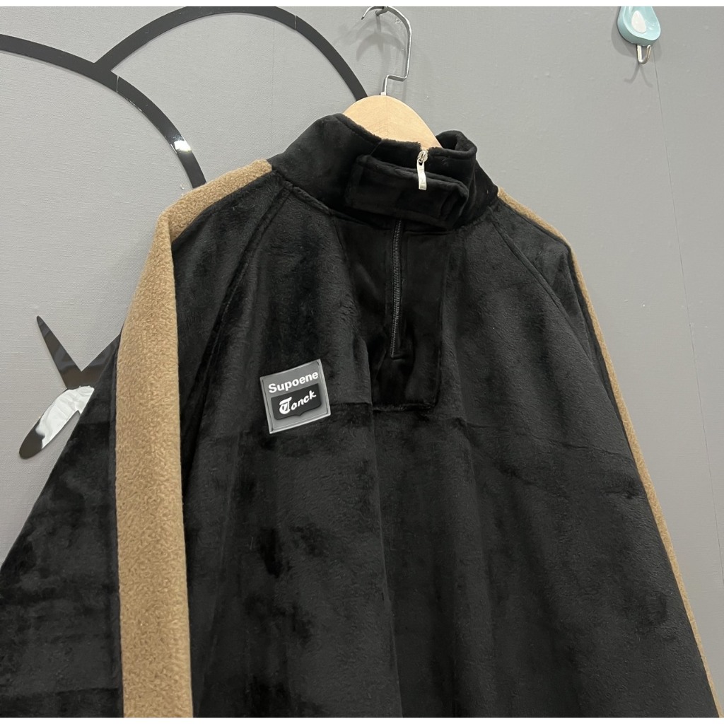 Áo nỉ polo lông nhung ene