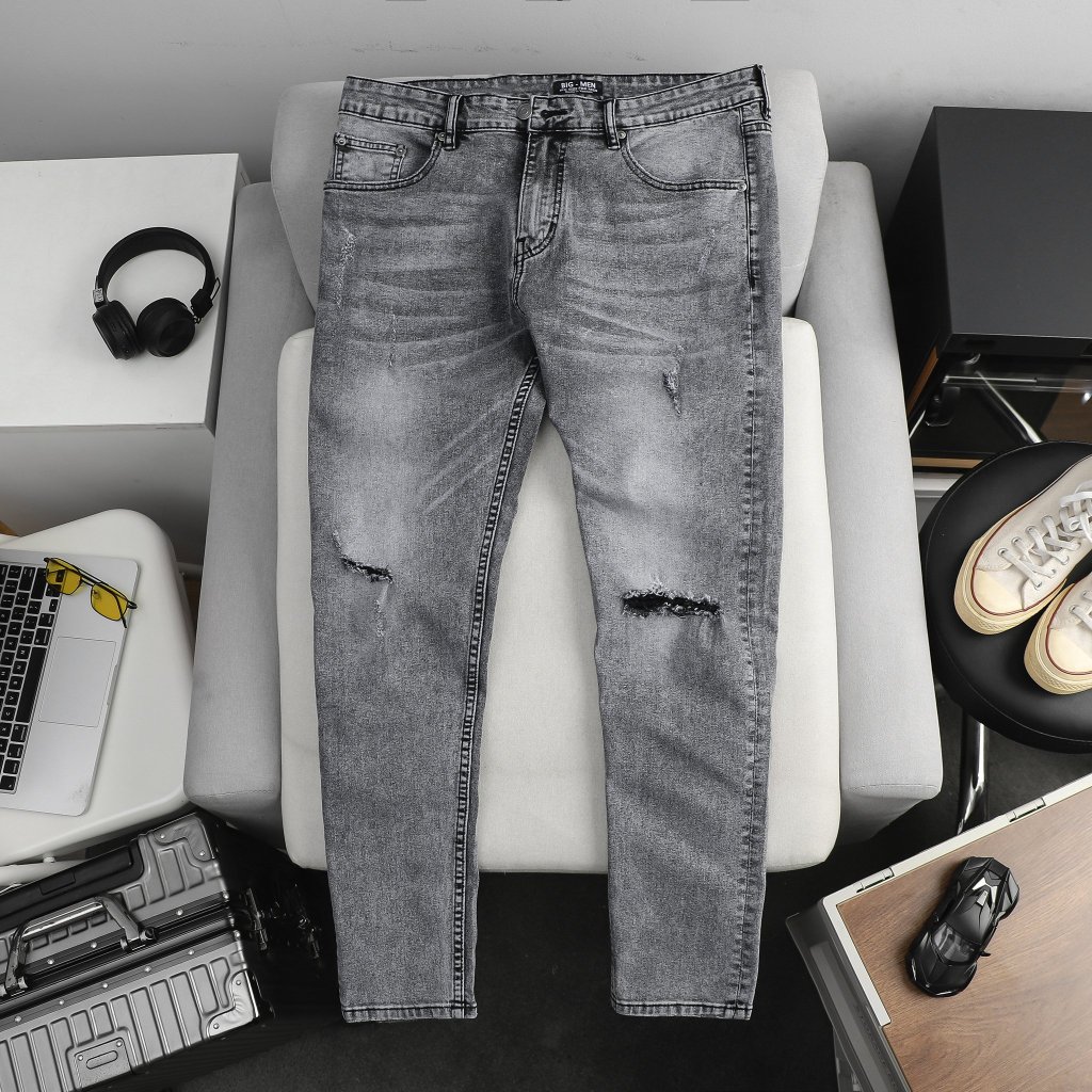 Quần jean dài co giãn phong cách thời trang cỡ đại bigsize nam 80-130kg