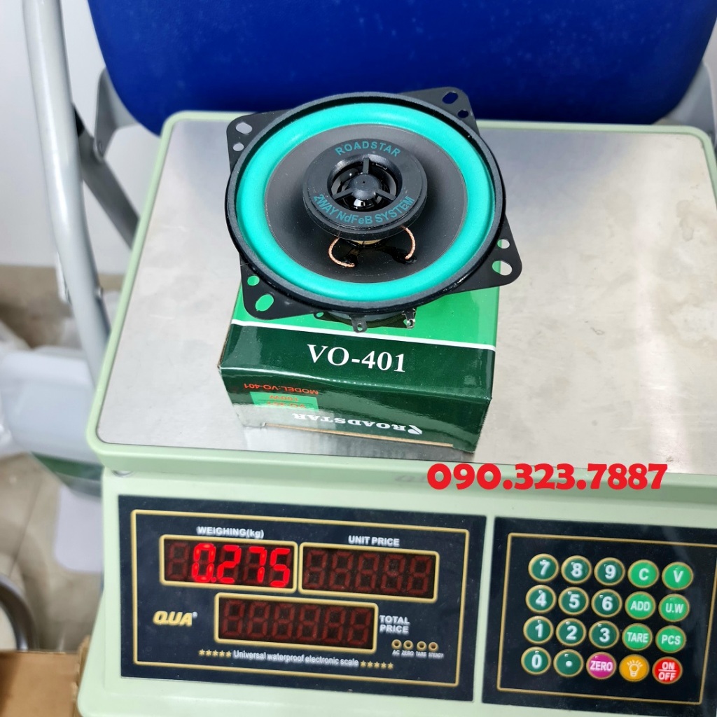 Loa âm thanh Đồng Trục Kuerl: VO-402  công suất lớn 4 inch 100W chuyên dùng Cho Xe Hơi.