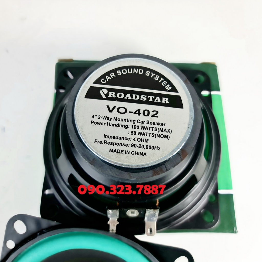 Loa âm thanh Đồng Trục Kuerl: VO-402  công suất lớn 4 inch 100W chuyên dùng Cho Xe Hơi.