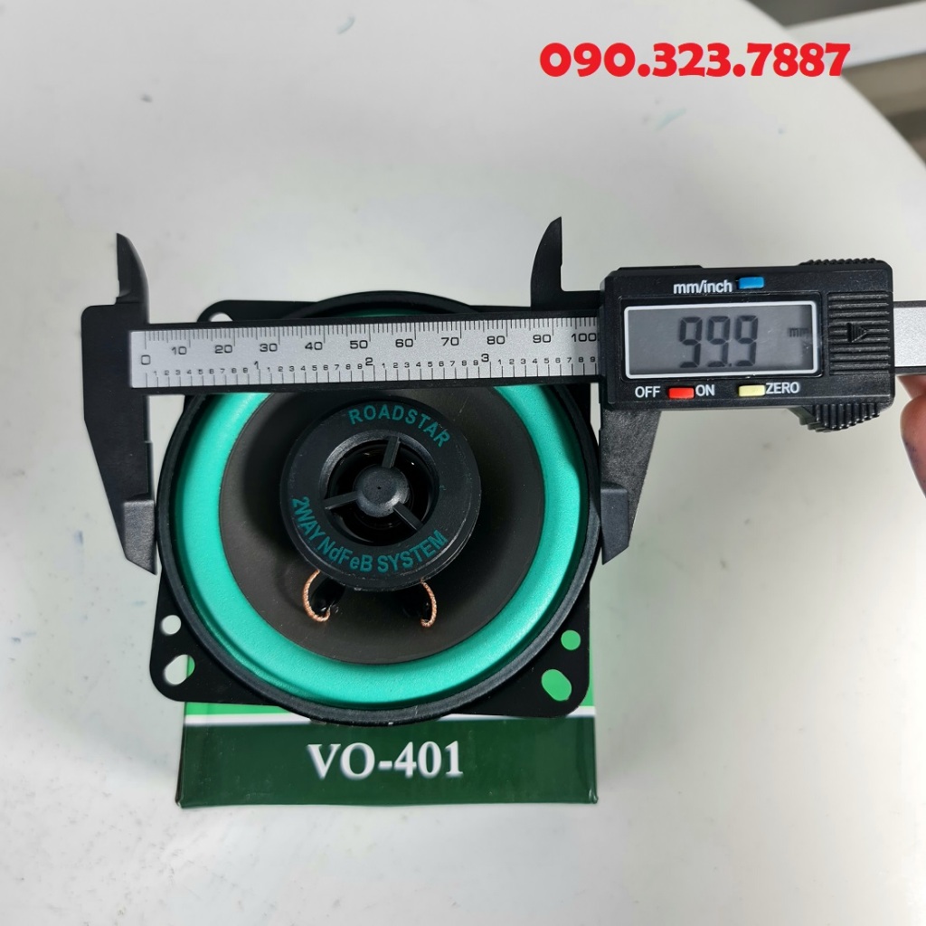 Loa âm thanh Đồng Trục Kuerl: VO-402  công suất lớn 4 inch 100W chuyên dùng Cho Xe Hơi.