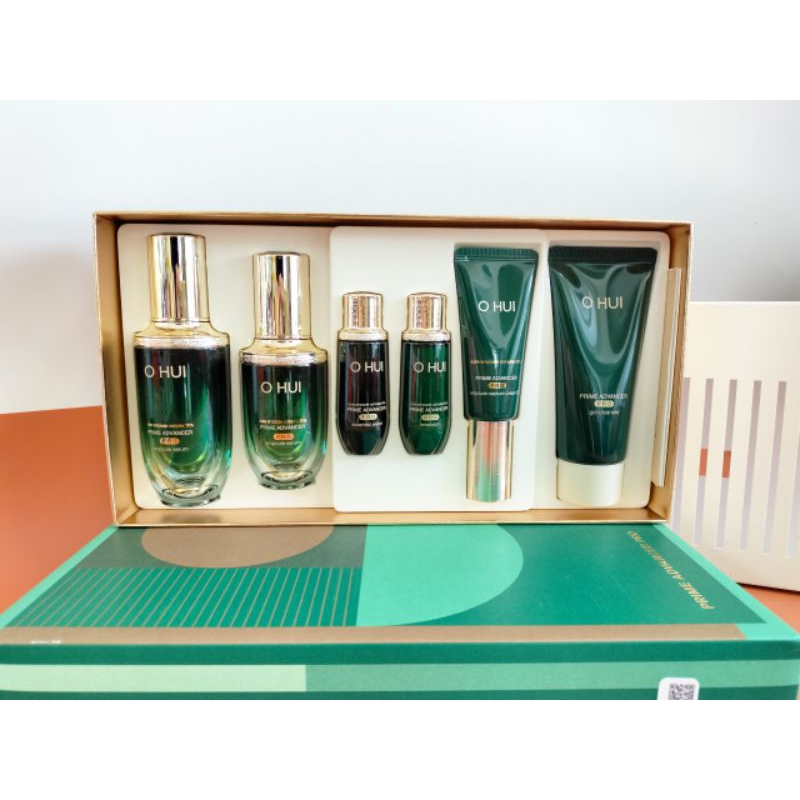 Set ohui xanh prime căng bóng da chống lãi hoá
