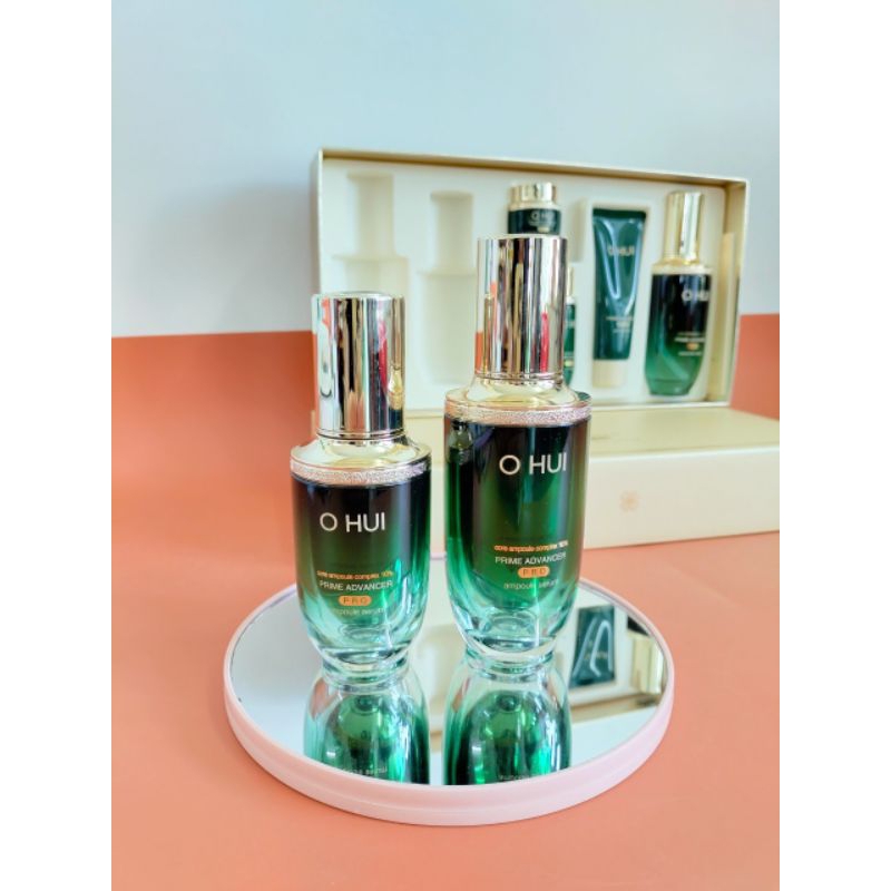 Set ohui xanh prime căng bóng da chống lãi hoá