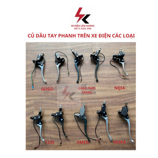 Củ dầu tay phanh trên xe điện nijia, 133s, vespa, gogo, xmen - lâm khánh e-bike shop