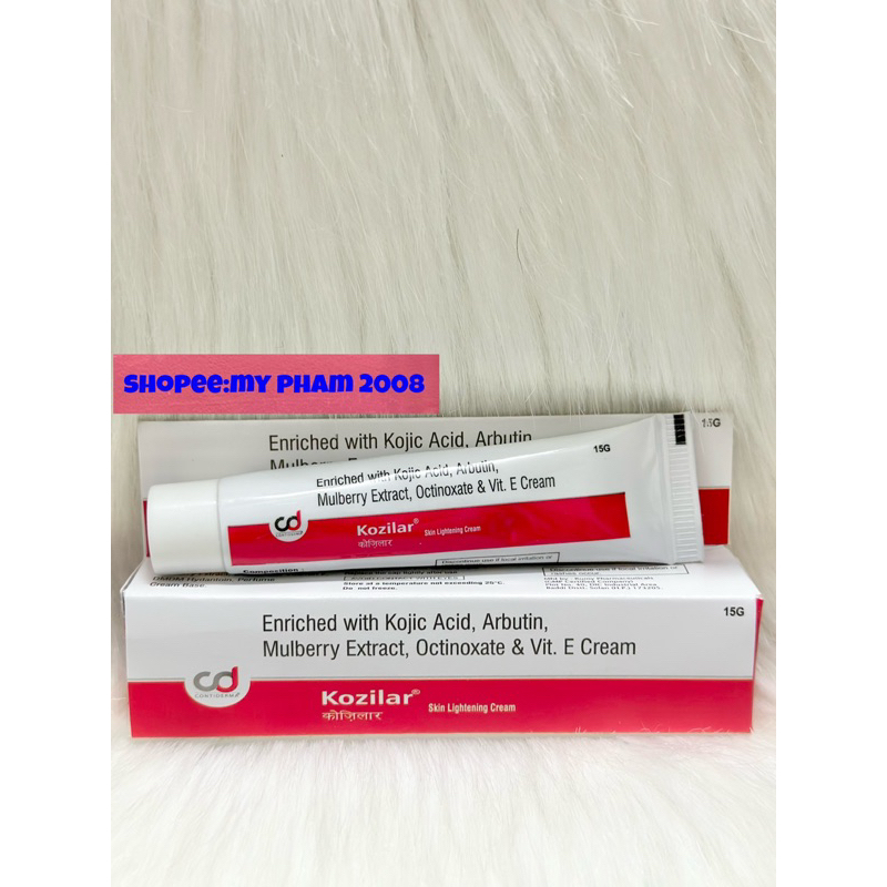 Kozilar cream Kojic dưỡng trắng sáng da , mờ thâm ,nám 15g.