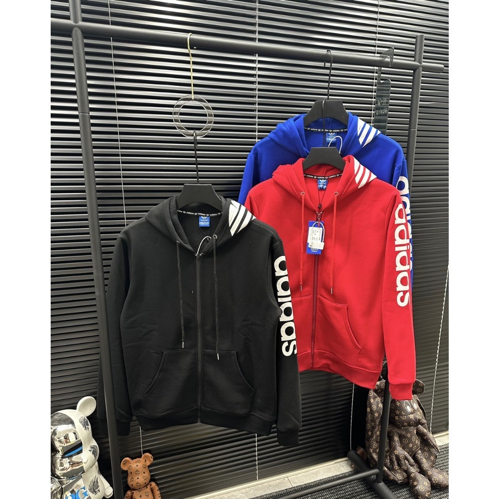 Áo Khoác Thể Thao Adidas Chất Nỉ Dày Dặn - Áo Khoác Adidas Có Mũ Phong cách Boy Phố Hottrend 2023