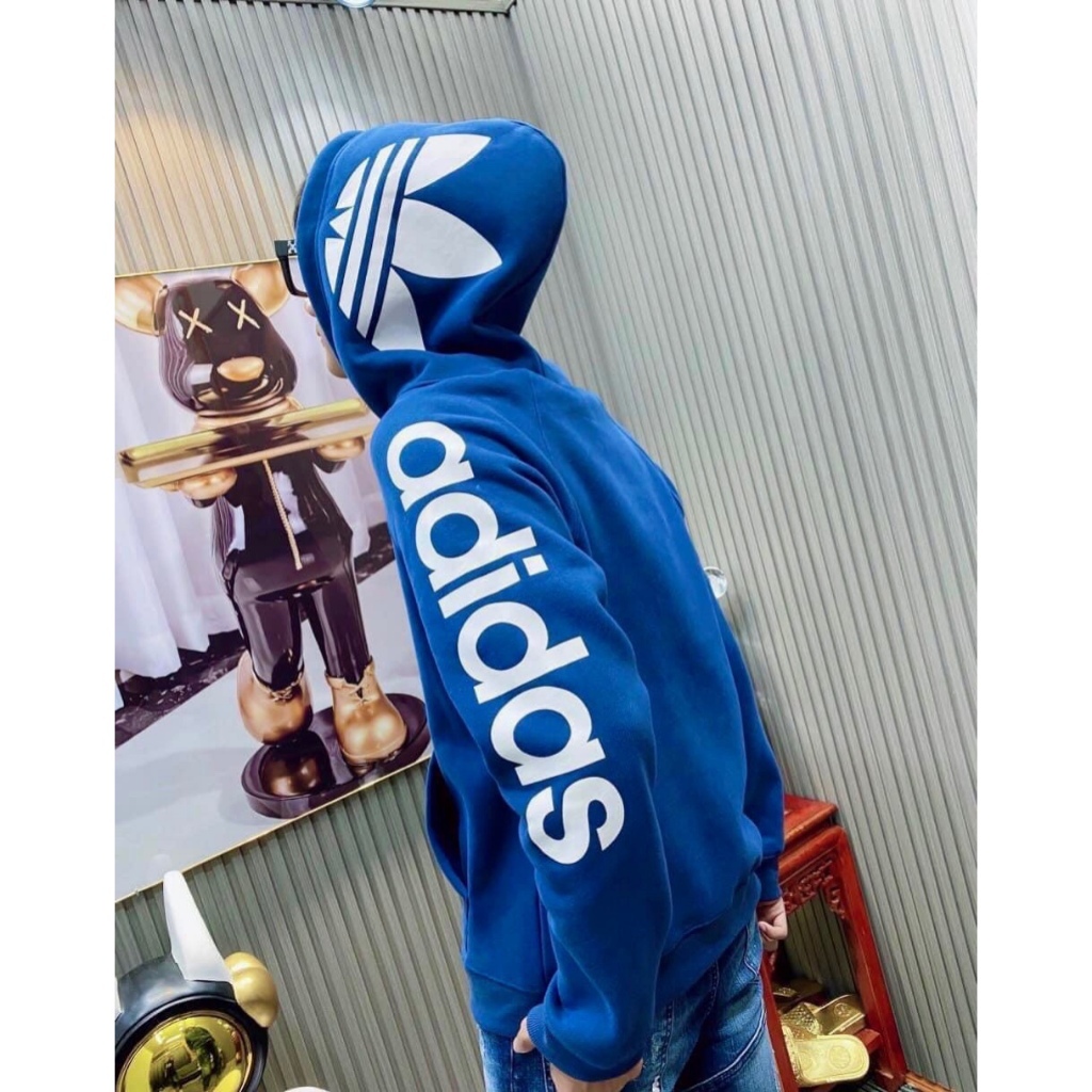Áo Khoác Thể Thao Adidas Chất Nỉ Dày Dặn - Áo Khoác Adidas Có Mũ Phong cách Boy Phố Hottrend 2023