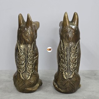 Cặp chó chiêu tài bằng đồng