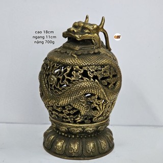 Xông trầm rồng lồng lộng bằng đồng