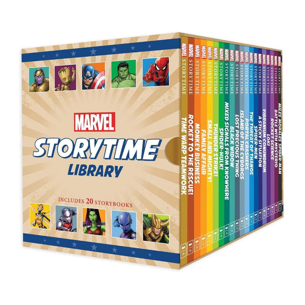 Sách - Marvel Storytime Library - Hộp 20 Cuốn ( Bìa Cứng)