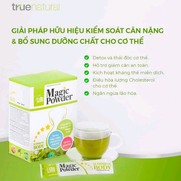 Bột Cần Tây Hồng Sâm Herbslim Magic Powder Giảm Cân An Toàn, Giảm Mỡ Bụng, Giảm Mỡ Máu, Thanh Lọc Cơ Thể, Hộp 30 Gói