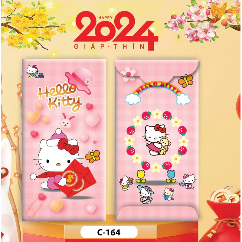 Bao Lì Xì Hoạt Hình Dễ Thương Hiệu Ứng 3D xinh động đễ thương