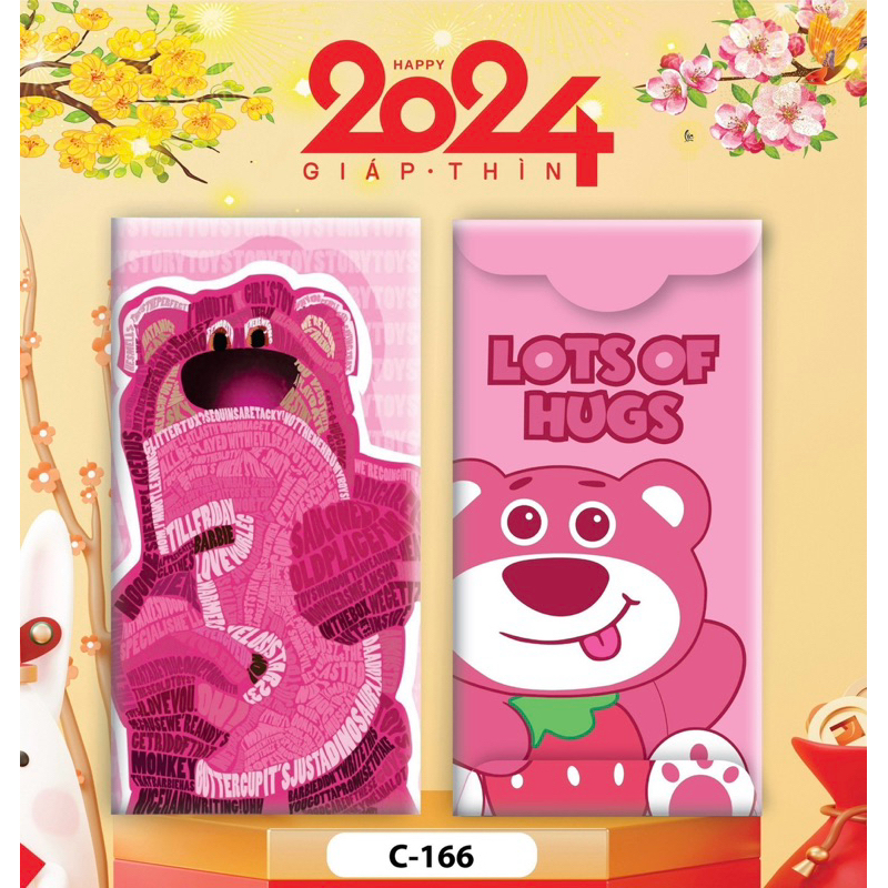 Bao Lì Xì Hoạt Hình Dễ Thương Hiệu Ứng 3D xinh động đễ thương