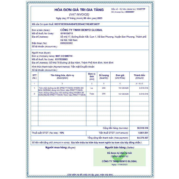 ComBo 3 Món Serum + Kem Chống Nắng + Kem Dưỡng B5 Hydra PRETTY.SKIN Cao Cấp