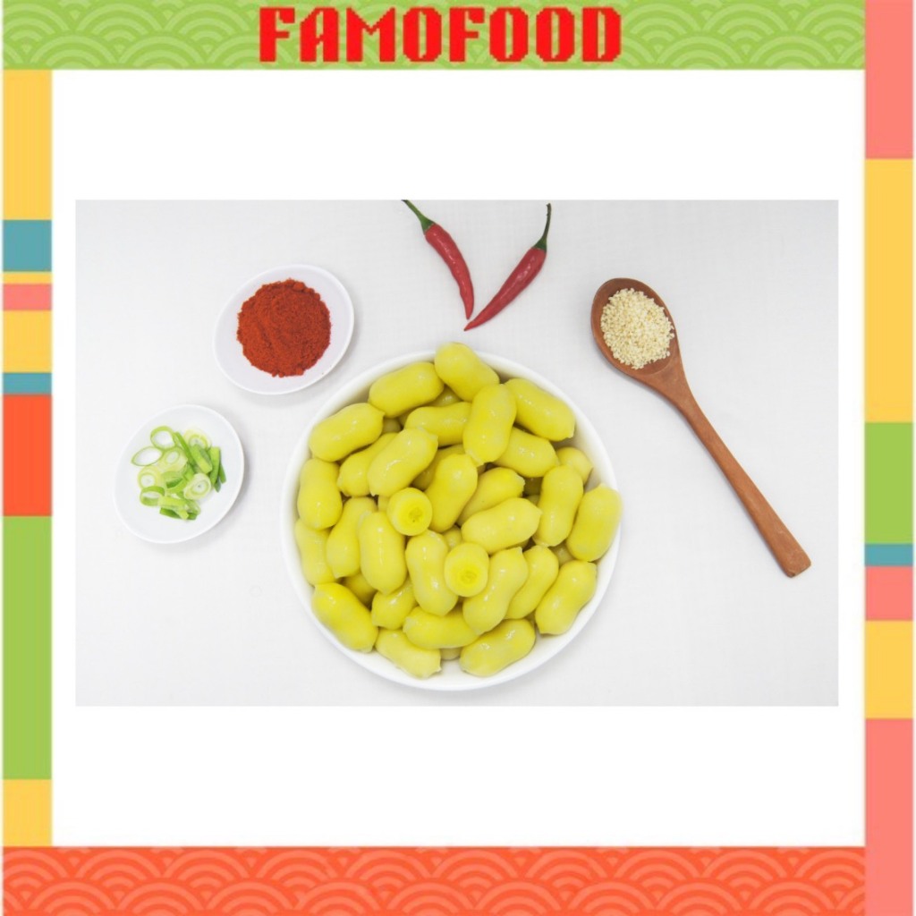 Tokbokki khoai lang, Tokbokki khoai môn Famofood 500g Bánh gạo khoai lang, khoai môn loại ngon