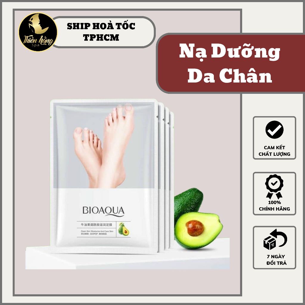 (Rẻ Vô Địch) Mặt Nạ Dưỡng Da Chân Bioaqua Chính Hãng Chiết Xuất Dầu Bơ - Dưỡng Ẩm Dịu Nhẹ Cho Bàn Chân Khô Ráp