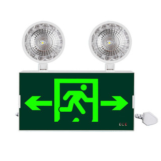 Đèn báo lối thoát exit trái, phải thoát hiểm kèm 2 bóng đèn led tự sáng khi cúp điện