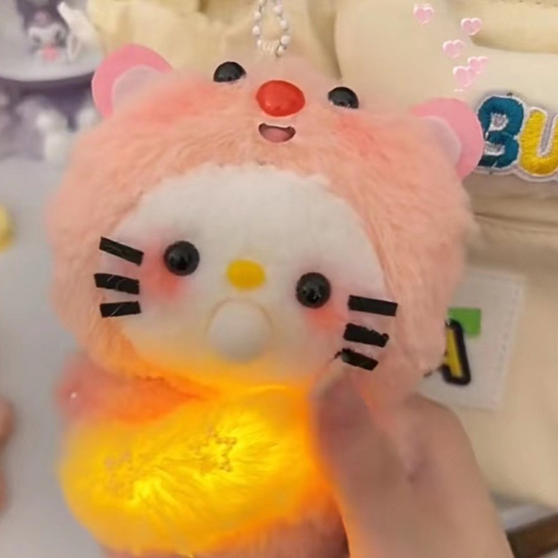 Gấu Nhồi Bông Hello Kitty Thổi Bong Bóng Dễ Thương