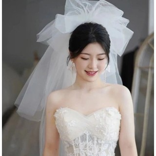 Lúp voan cô dâu, khăn voan đội đầu, phụ kiện cô dâu