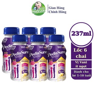 Combo 6 chai Sữa Pediasure BA pha sẵn 1+ 237ml ( Date 2025 )