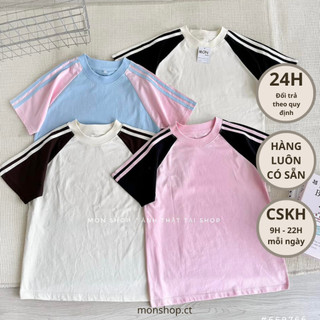 Áo babytee trơn tay phối 2 sọc 669766
