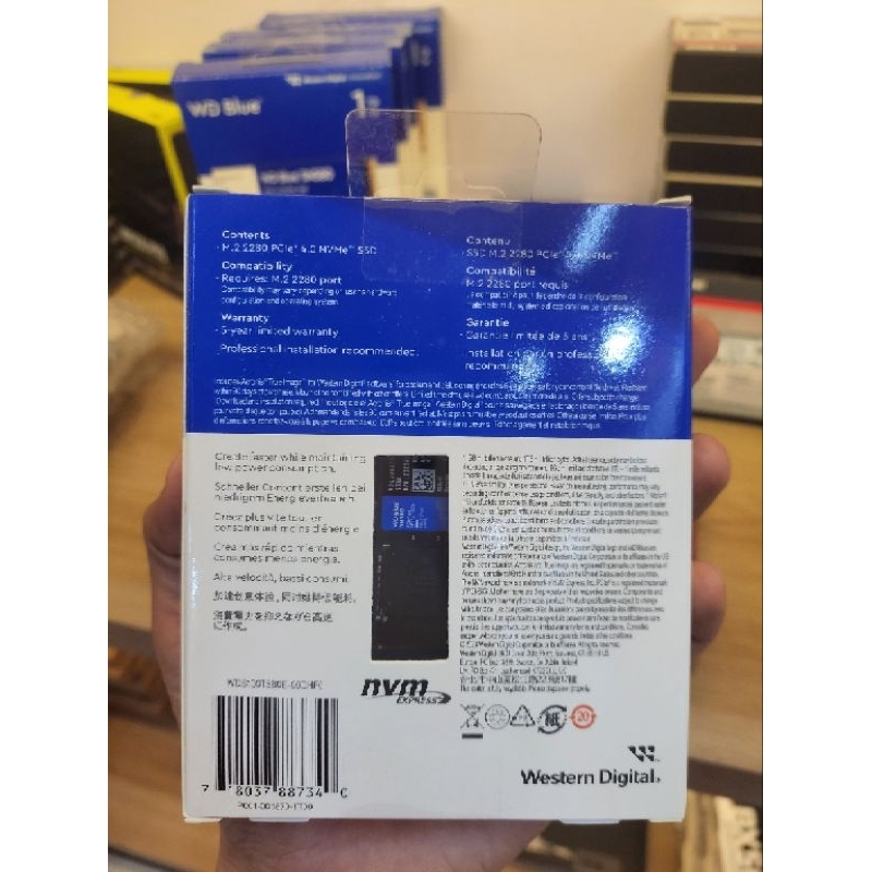 Ổ Cứng SSD WD Blue SN580 1TB - M2 PCIe Gen4.0 WDS100T3B0E / SN580 2TB - Bảo hành 36 tháng