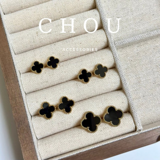 Bông Tai Titan, Khuyên Tai Titan Cỏ 4 Lá | CHOU ACCESSORIES |