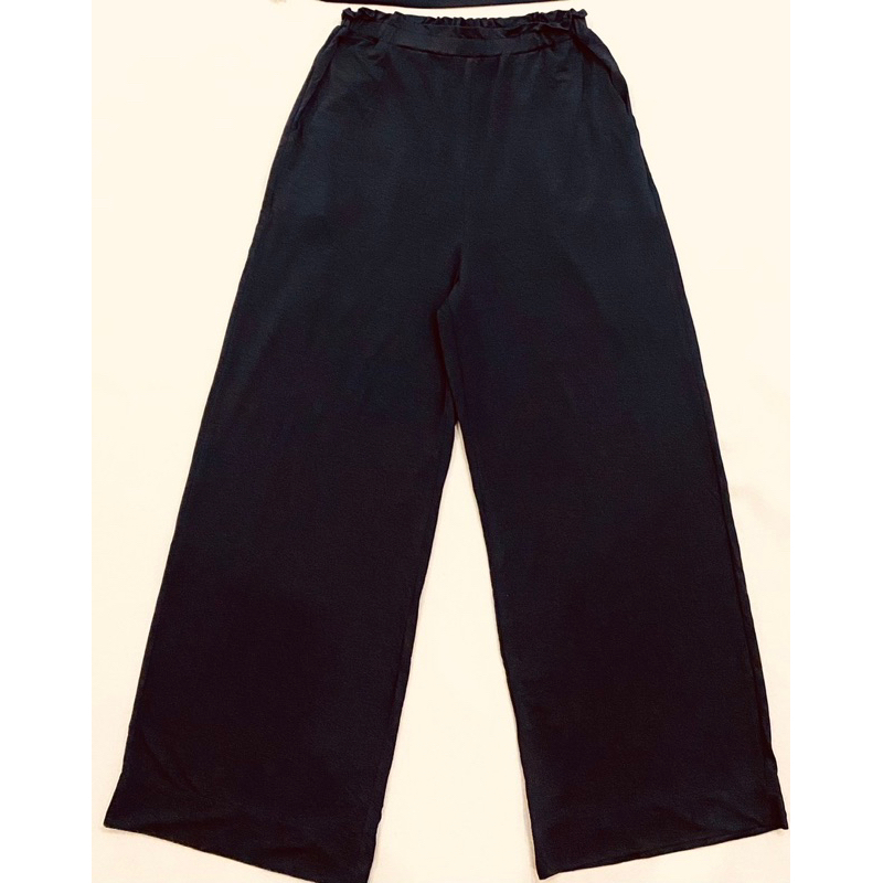 Quần thun ladong ống suông màu đen  - Thanh lý vnxk