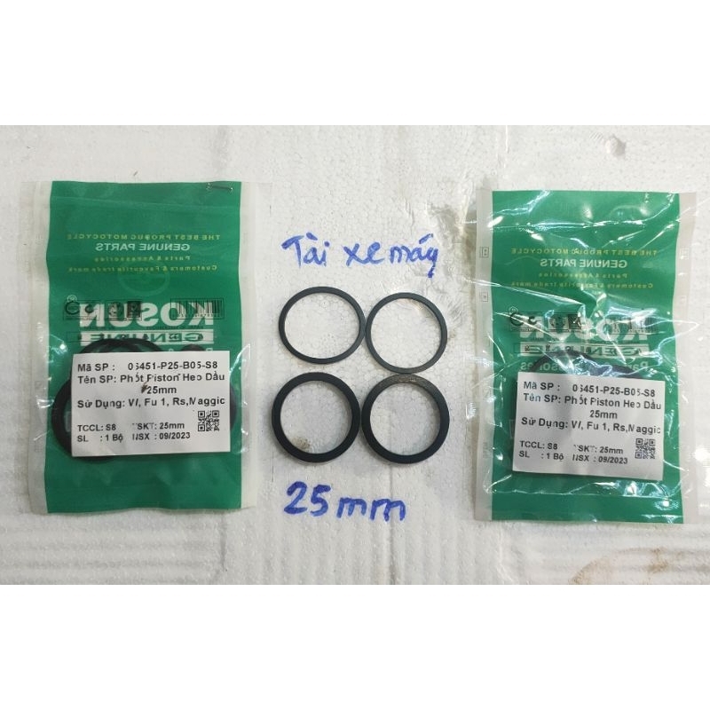 phót piston heo dầu 25mm dành cho xe wave, Future 1,wave RS .Future neo .sin piston heo dầu.