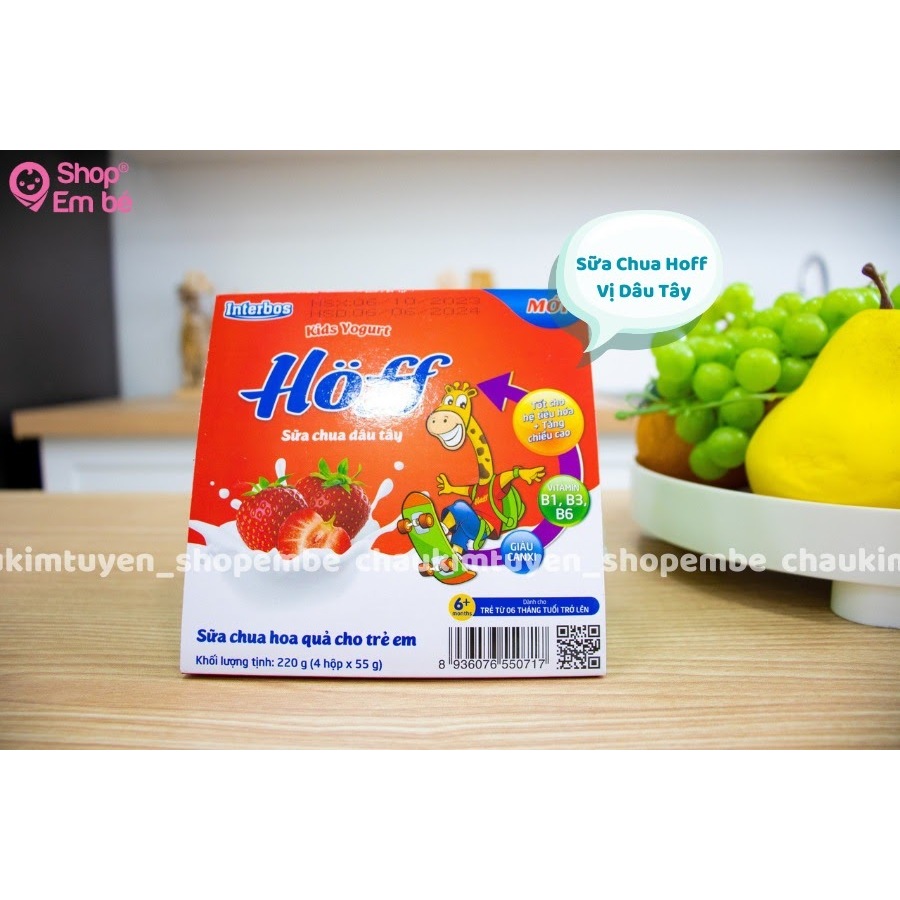 Sữa Chua Hoff (4 Hộp x 55g)