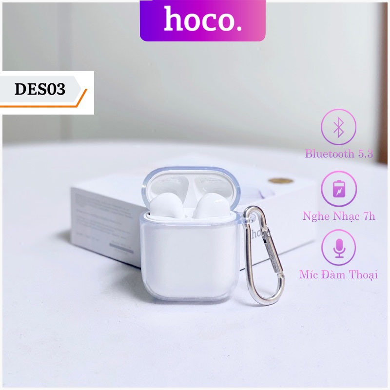 Tai nghe bluetooth Hoco DES03 Pro - V5.1 chính hãng, phiên bản 7H, âm hay, nghe nhạc & đàm thoại với micro tích hợp.