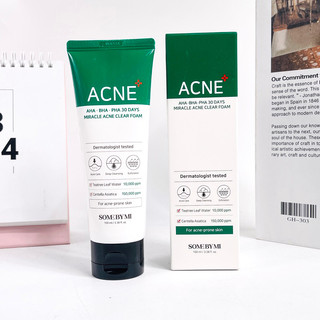 Sữa Rửa Mặt Some By Mi AHA-BHA-PHA 30 Days Miracel Acne Clear Foam 100ML
