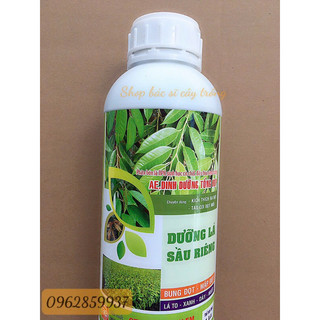 1 lít phân bón lá dưỡng lá chuyên cây sầu riêng tạo cơi đọt nuôi lá xanh tốt, bung đọt, mập đọt