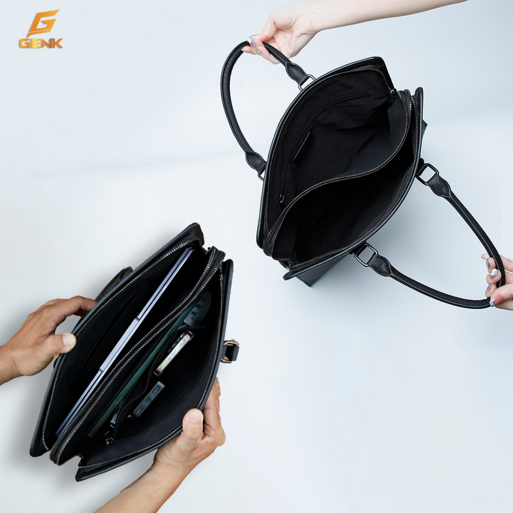 Túi Đeo Chéo / Túi LapTop Da Nam Thương Hiệu Genk - GT06