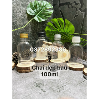 Chai cà phê muối - dẹp bầu 100ml - 250ml - kèm nắp