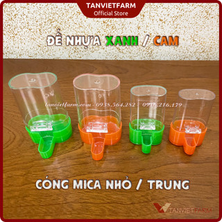 Cóng Chào Mào | Cóng ăn uống tự động cho chim | Mẫu mới đế nhựa màu hàng đẹp