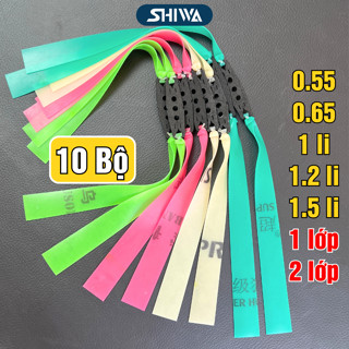 10 Dây Thu Cao Su Cao Cấp ĐỦ MẪU - Thun Cao Su Full Usopp/Super Hunter/Precise 0.55/0.65/1.2/1.5mm SHIWA