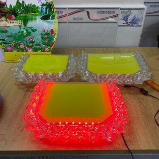 Đế sen pha lê vuông cao cấp